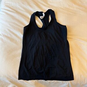 Athleta Black Mesh Racerback Tank Top